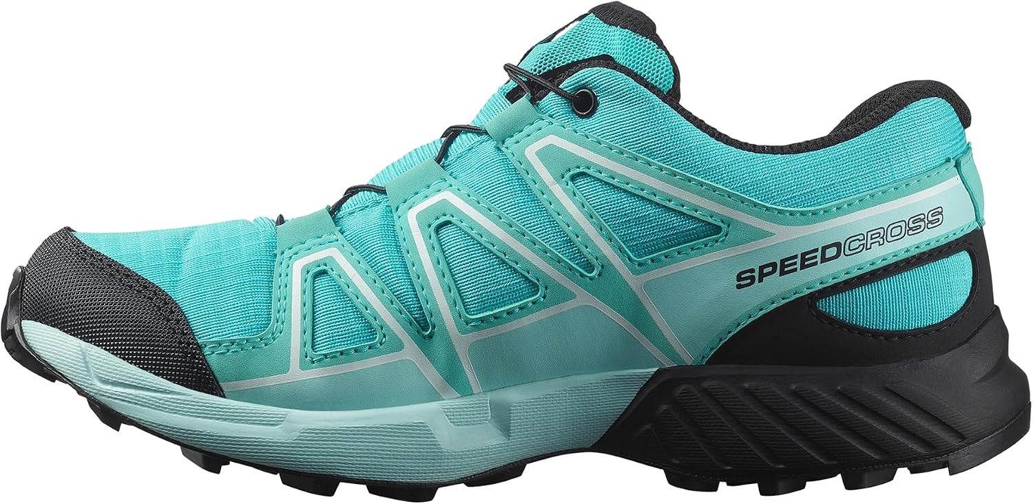 image:imageSalomon Junior SPEEDCROSS CLIMASALOMON WATERPROOF Outdoor Shoes for KidsBlue CuracaoBlackIced Aqua