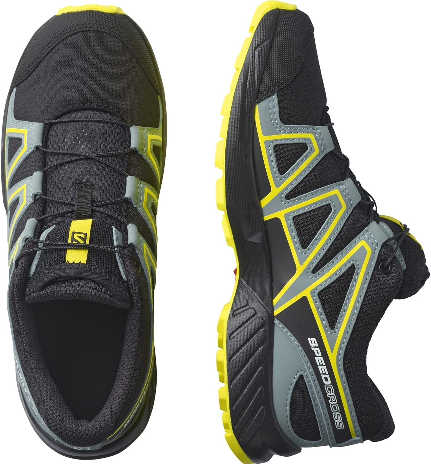 image:imageSalomon Kids Speedcross J Unisex Trail Running ShoeBlackBlackEvening Primrose
