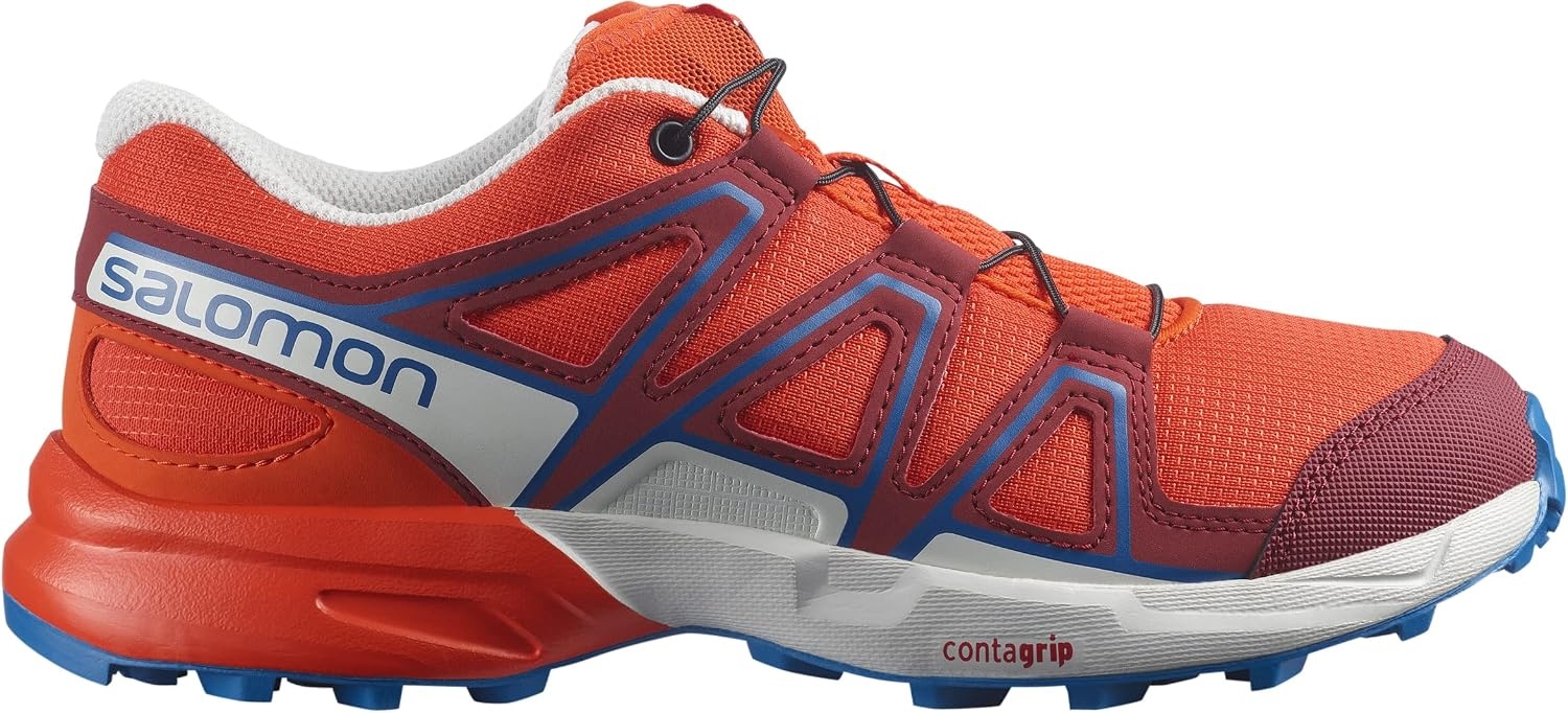 image:imageSalomon Kids Speedcross J Unisex Trail Running ShoeCherry TomatoBiking RedSkydiver