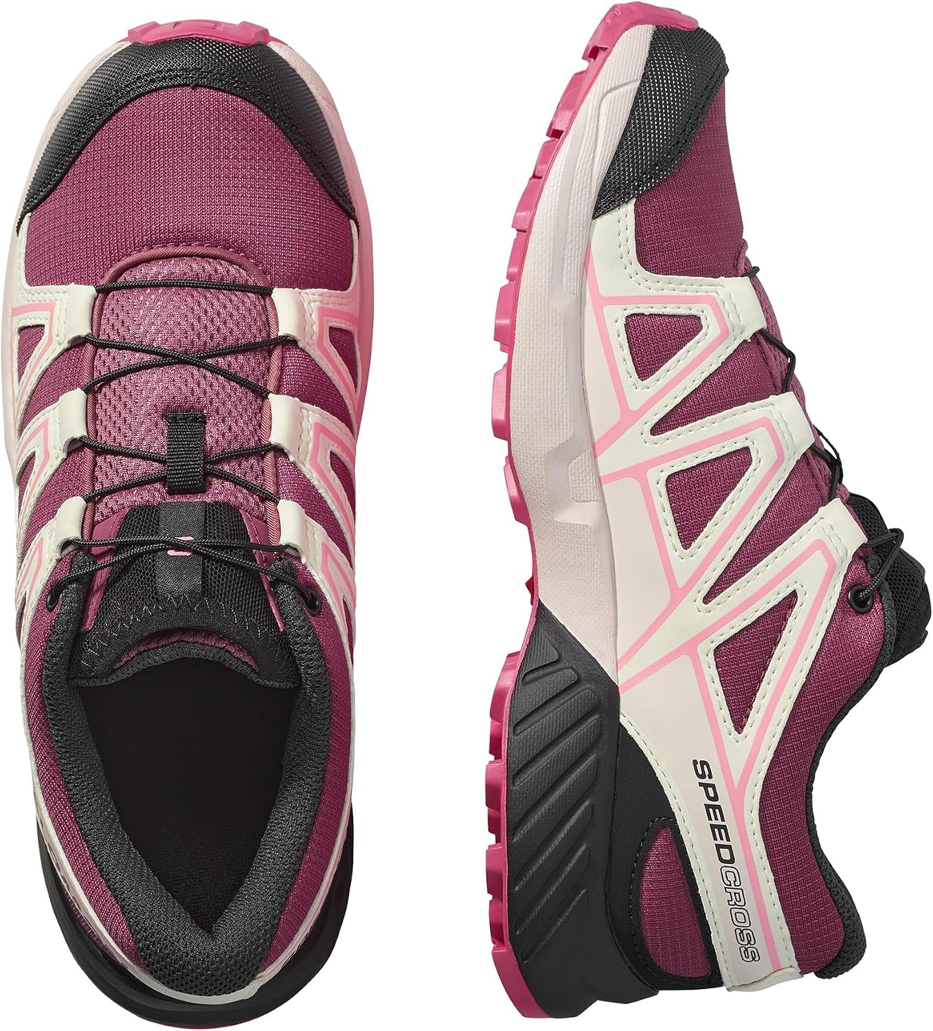 image:imageSalomon Kids Speedcross J Unisex Trail Running ShoeNocturneHushed VioletRouge Red