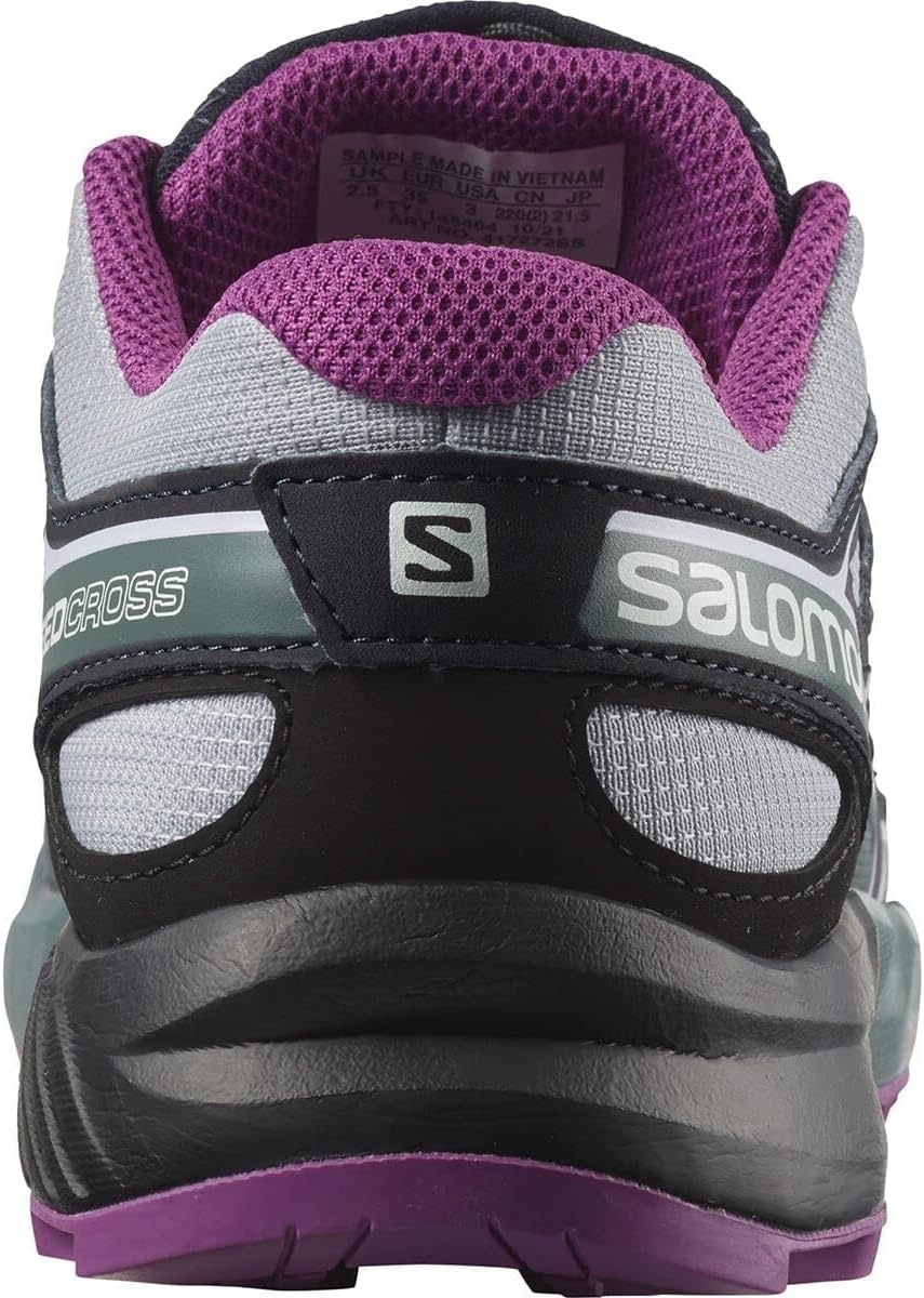 image:imageSalomon Kids Speedcross J Unisex Trail Running ShoeQuarryBlackSparkling Grape