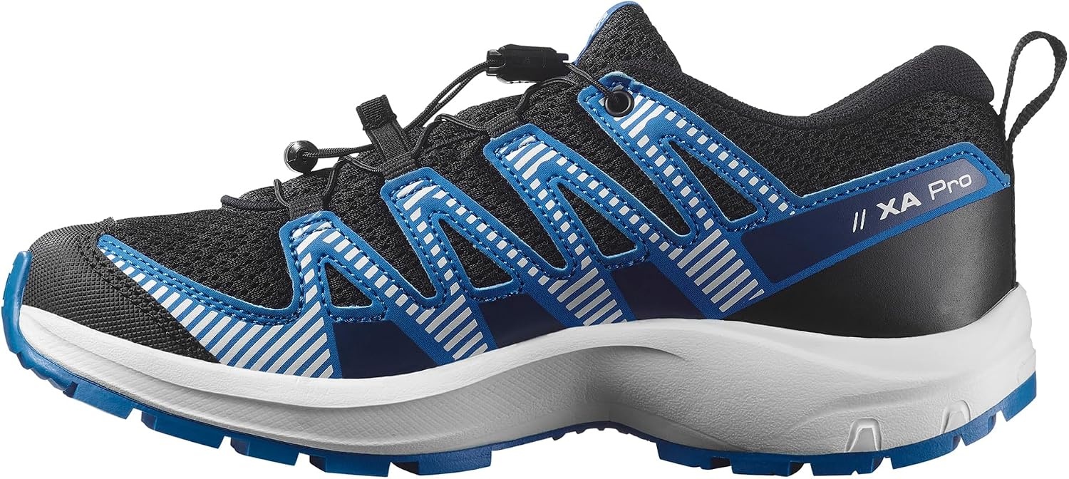 image:imageSalomon Kids Xa Pro V8 Little KidBig KidBlackWhiteFrench Blue