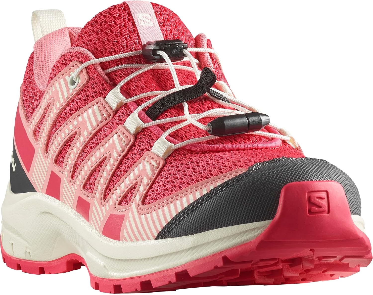 image:imageSalomon Kids Xa Pro V8 Little KidBig KidRouge RedAlmond MilkFlamingo Pink