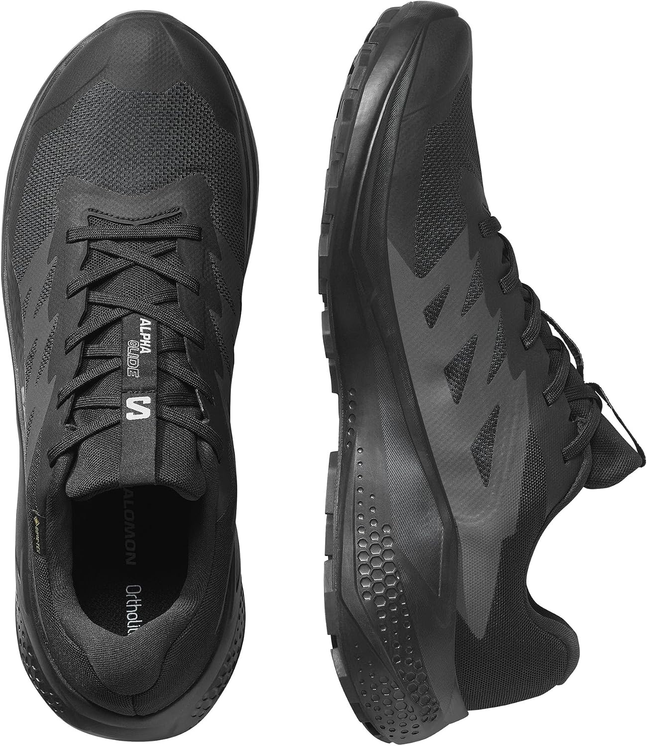 image:imageSalomon Mens Alphaglide GoreTex Waterproof Trail Running ShoesBlackAsphaltBlack
