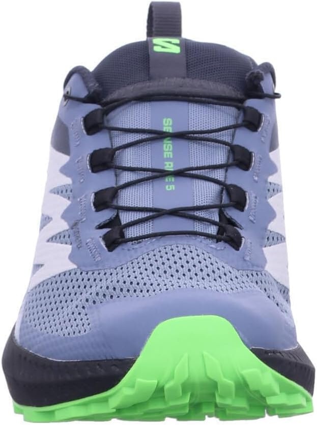 image:imageSalomon Mens Sense Ride 5 Trail Running ShoesFlint Stone Black Green Gecko
