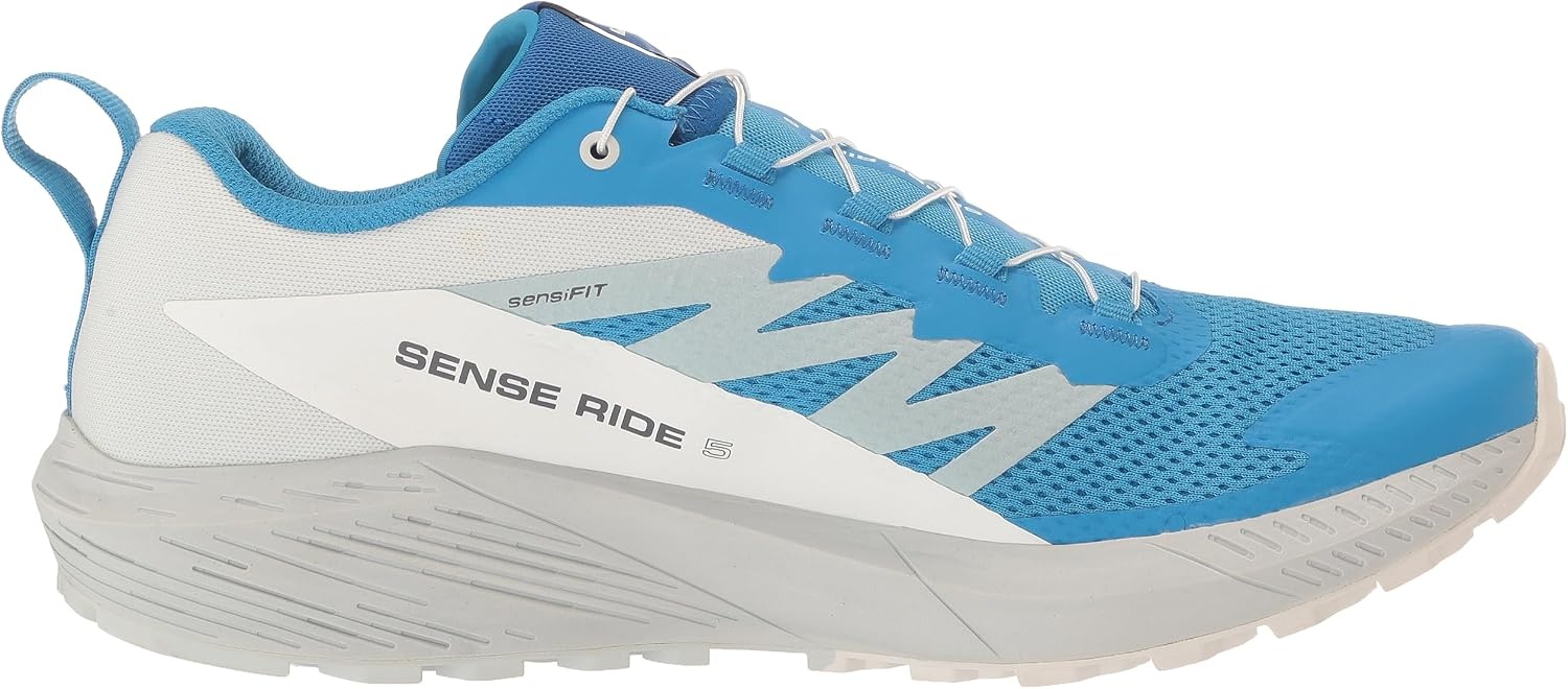 image:imageSalomon Mens Sense Ride 5 Trail Running ShoesIbiza BlueLapis BlueWhite