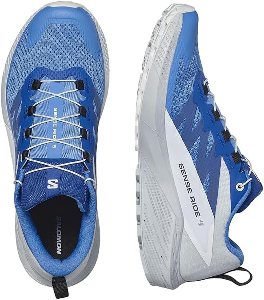 image:imageSalomon Mens Sense Ride 5 Trail Running ShoesIbiza BlueLapis BlueWhite