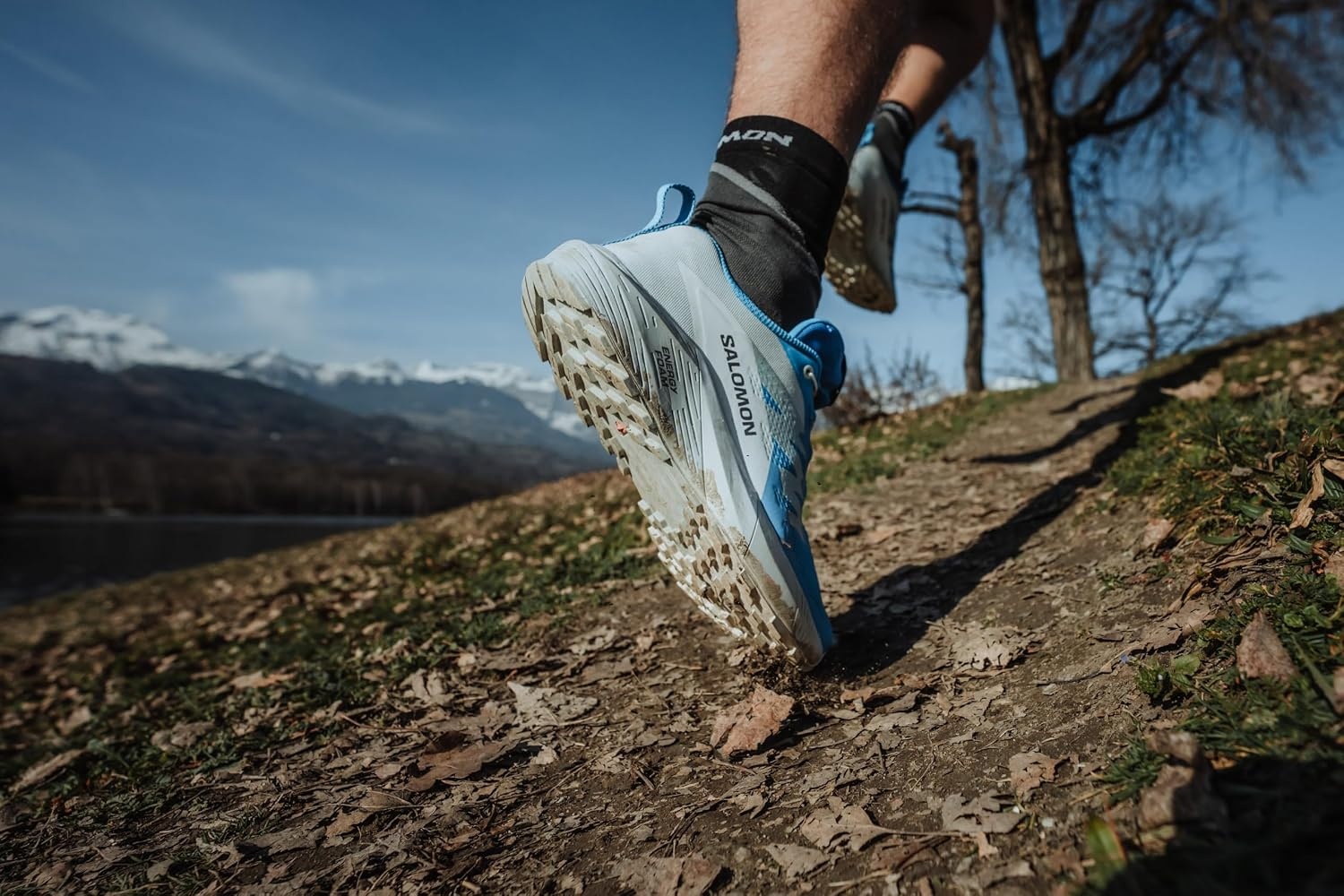 image:imageSalomon Mens Sense Ride 5 Trail Running ShoesIbiza BlueLapis BlueWhite