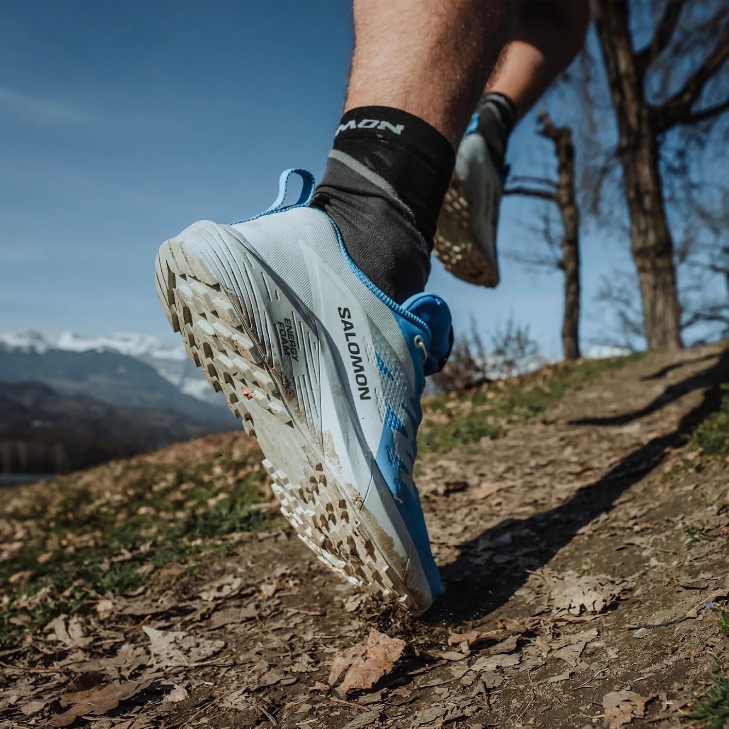 image:imageSalomon Mens Sense Ride 5 Trail Running ShoesIbiza BlueLapis BlueWhite
