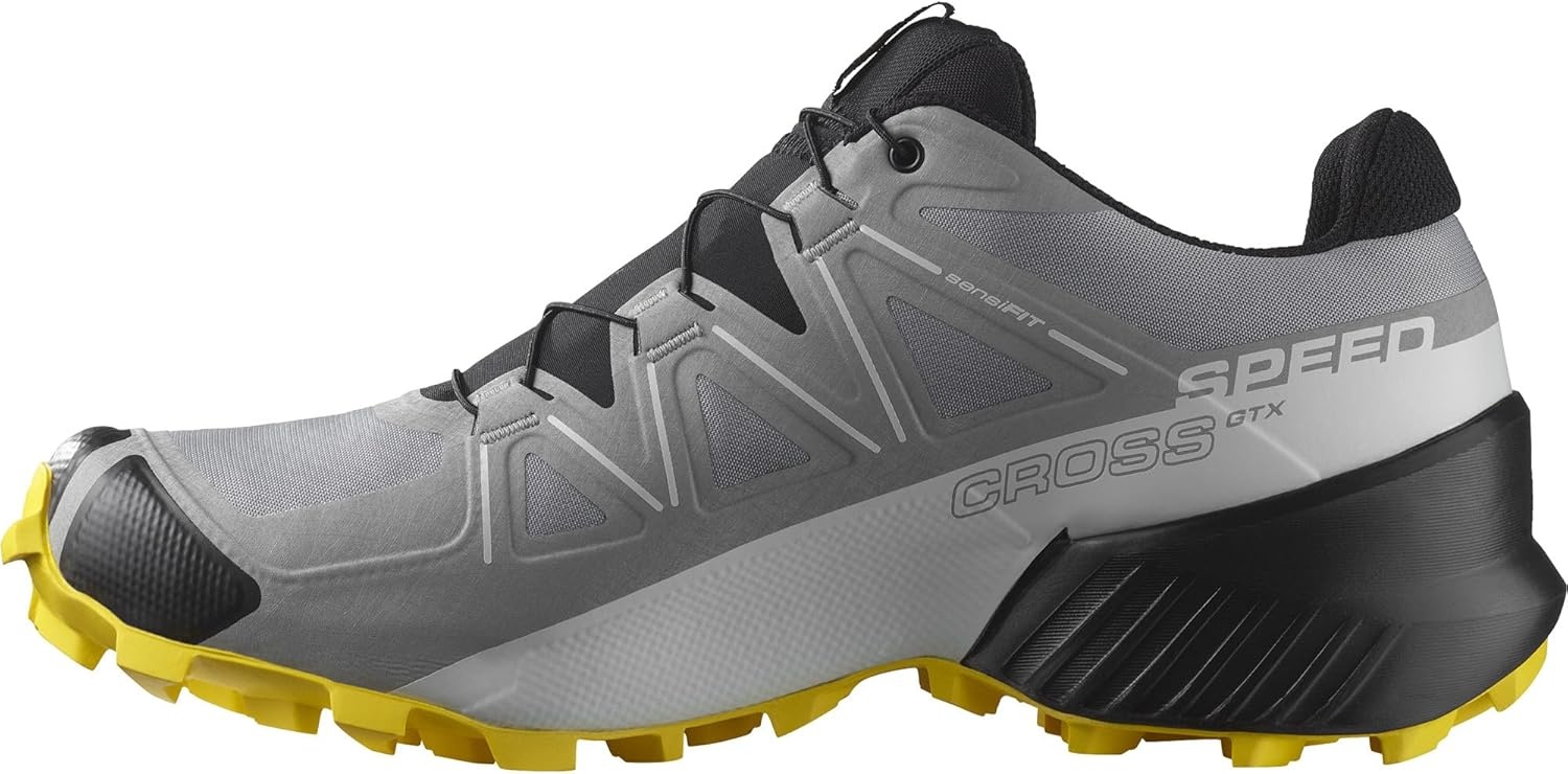 image:imageSalomon Mens Speedcross GTX Waterproof Trail Running ShoesSharkskinBlackLemon