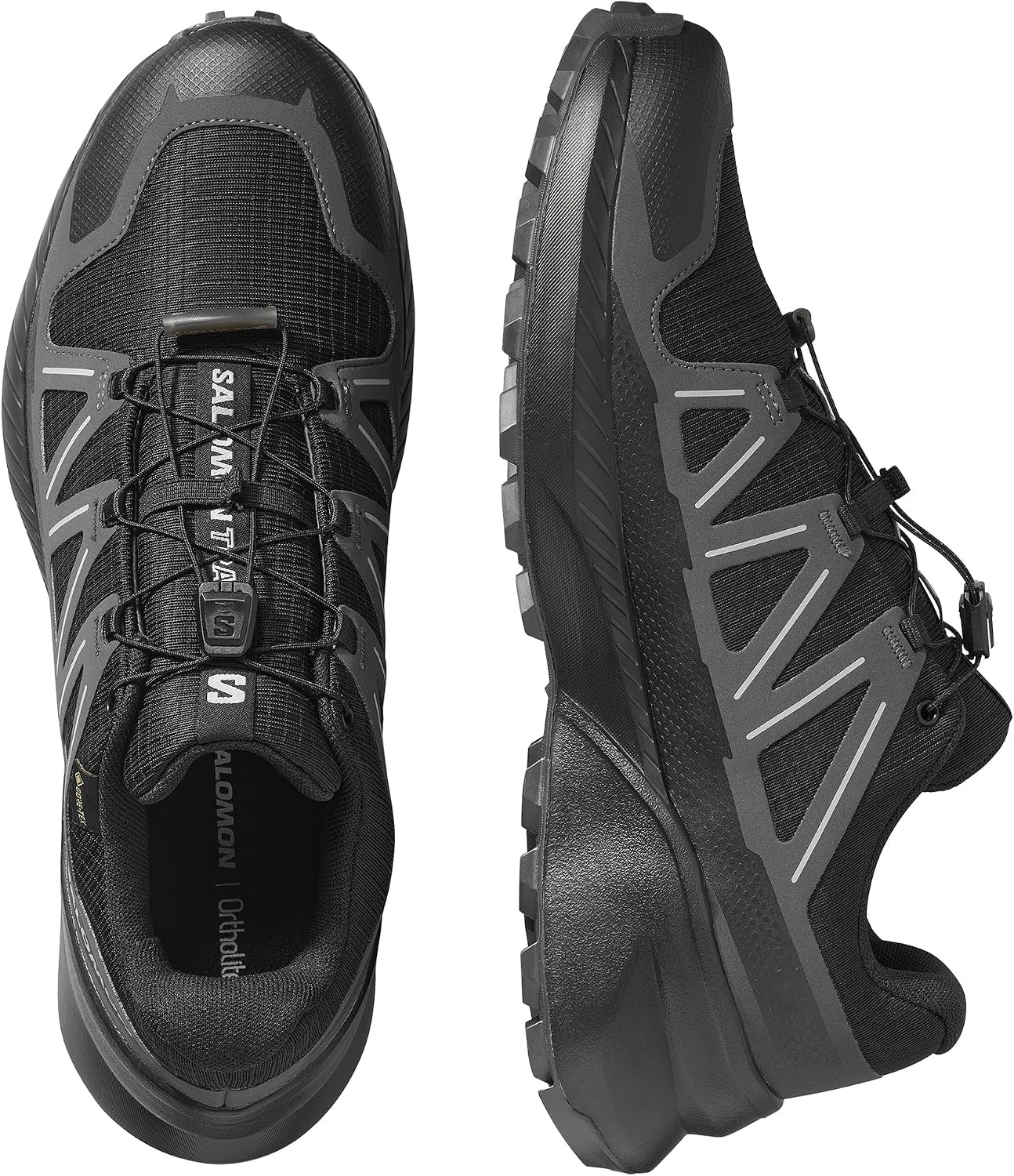 image:imageSalomon Mens Speedcross Peak GoreTex Trail Running Shoe Waterproof AllTerrain Performance for Hiking amp Long Trail SessionsBlackBlackAsphalt