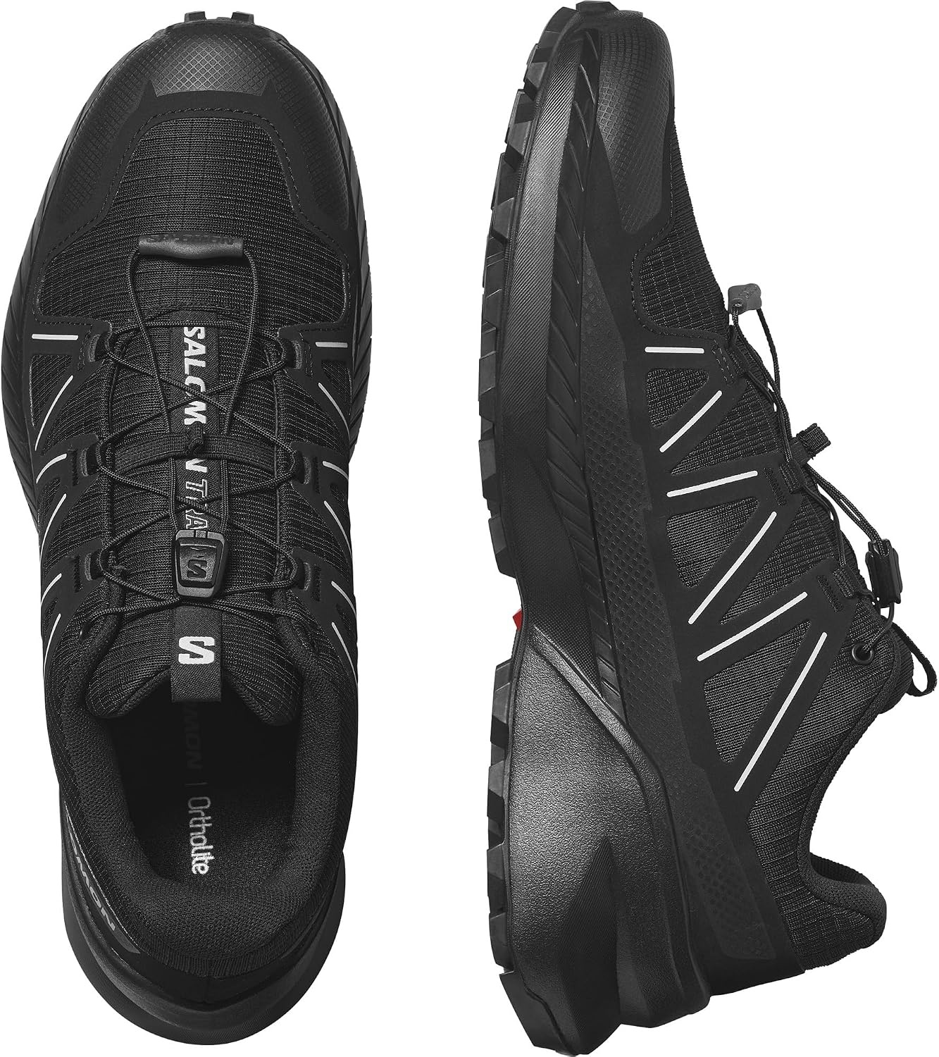 image:imageSalomon Mens Speedcross Peak Trail Running ShoesBlackBlackGlacier Gray