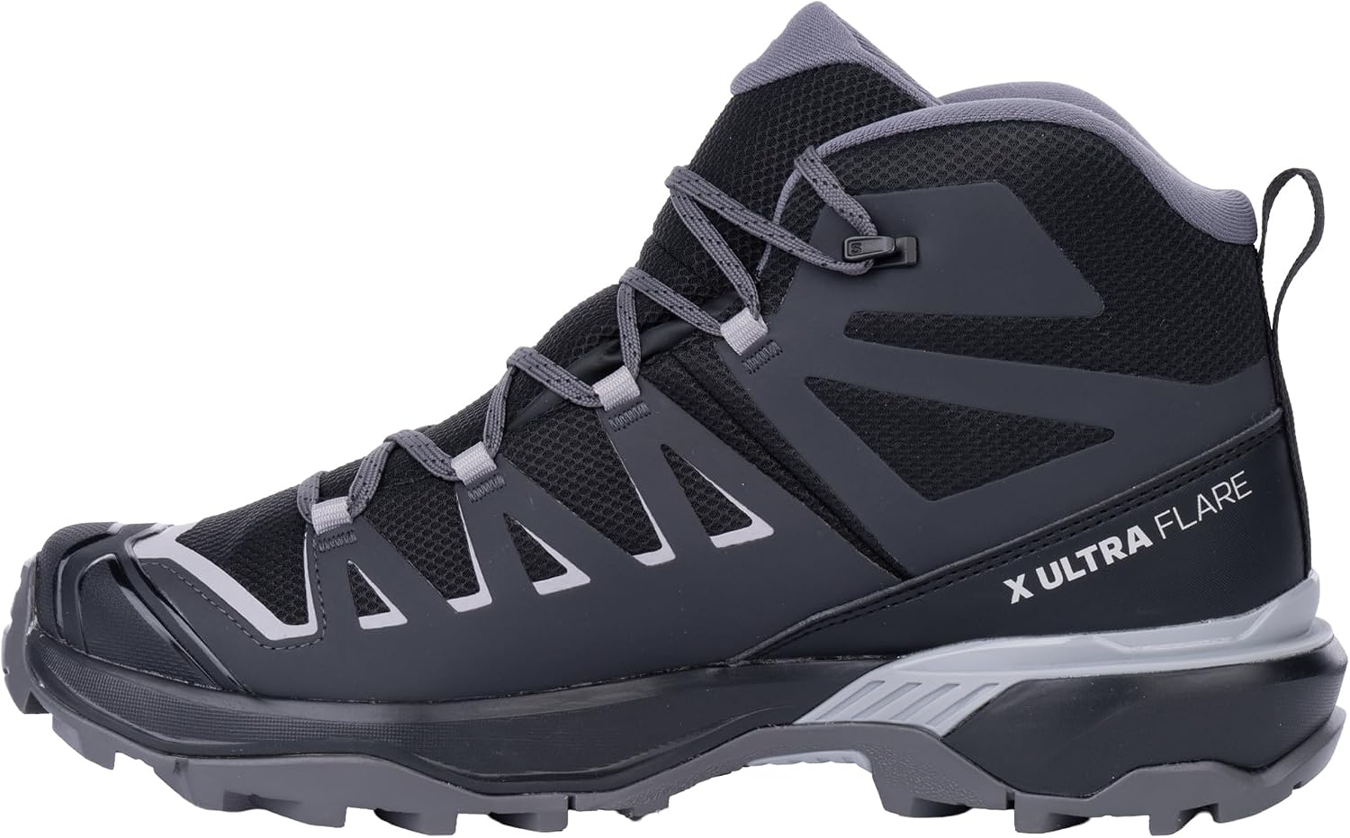 image:imageSalomon Mens X Ultra Flare Mid GoreTex Hiking Shoe Waterproof Support amp Stability for Rugged Trails amp MultiDay HikesBlackAsphaltAlloy