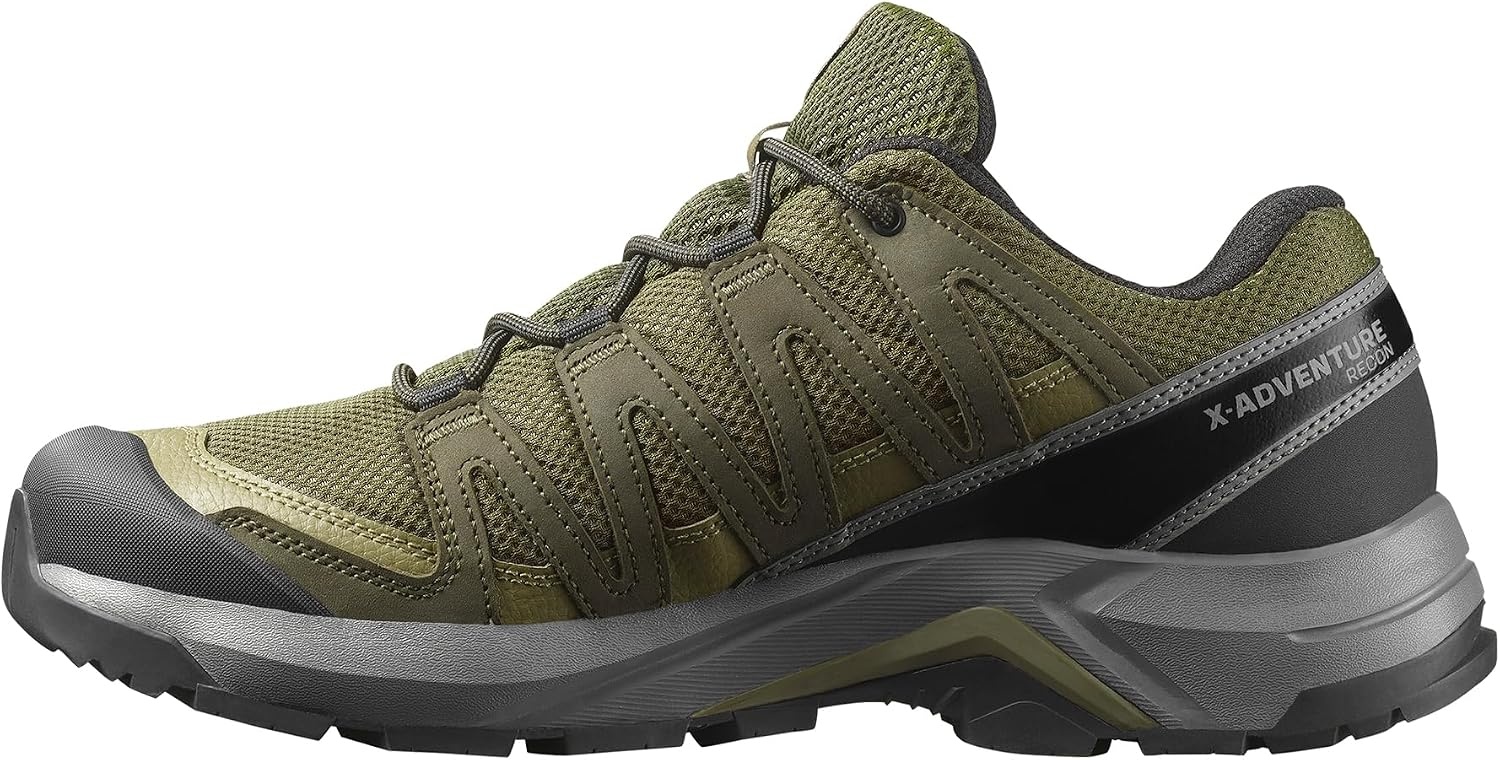 image:imageSalomon Mens XAdventure Recon GoreTex Hiking Shoe Waterproof Traction and Support for Fast Hikes amp Mixed TerrainOlive NightMartini OlivePewter