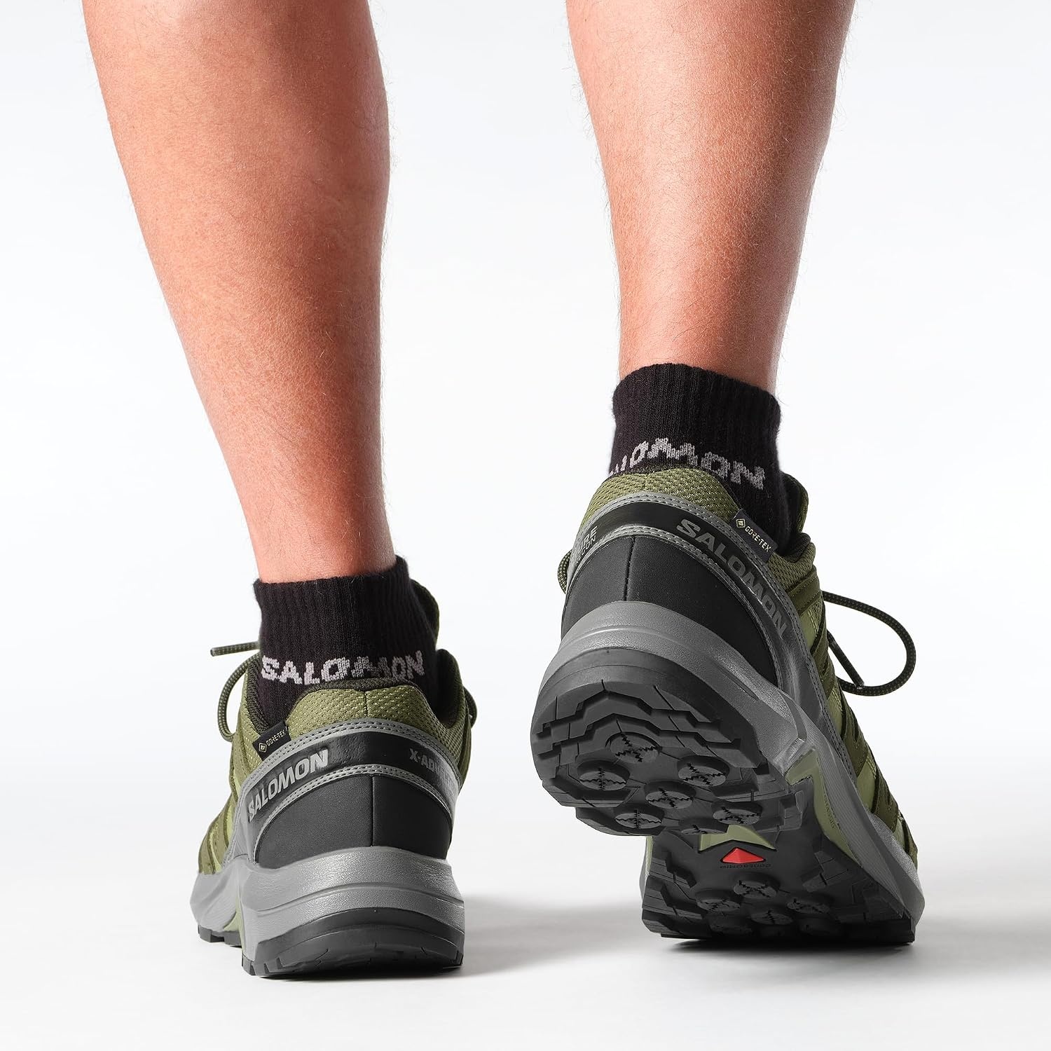 image:imageSalomon Mens XAdventure Recon GoreTex Hiking Shoe Waterproof Traction and Support for Fast Hikes amp Mixed TerrainOlive NightMartini OlivePewter