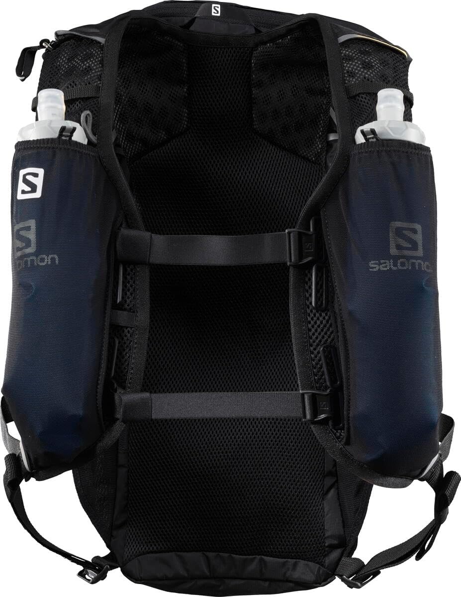 image:imageSalomon Unisex Agile 12 Set Hydration amp Storage Vest with 500ml Flasks IncludedBlack