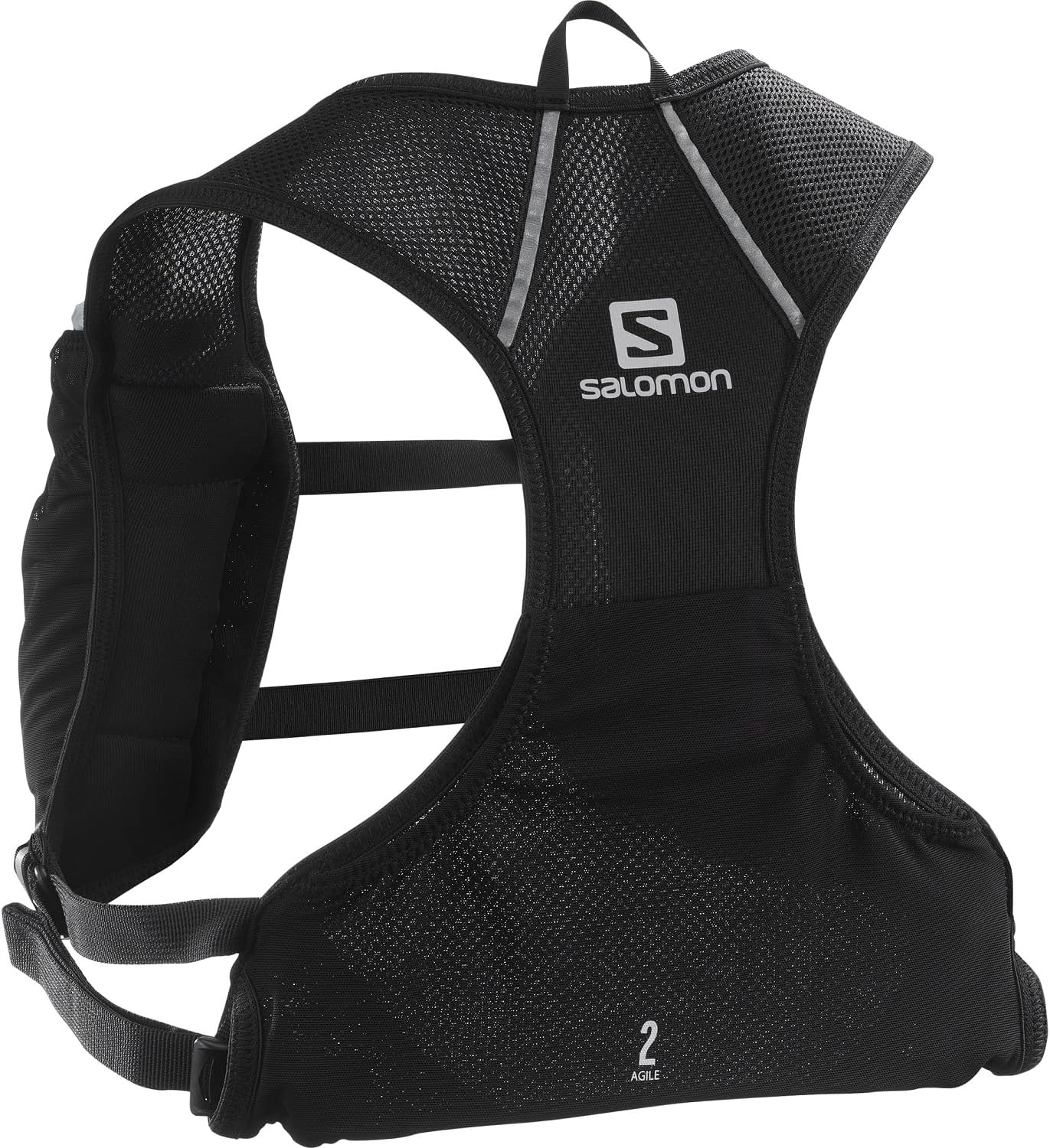 image:imageSalomon Unisex Agile 2 Set Hydration amp Storage Vest with 500ml Flasks IncludedBLACK
