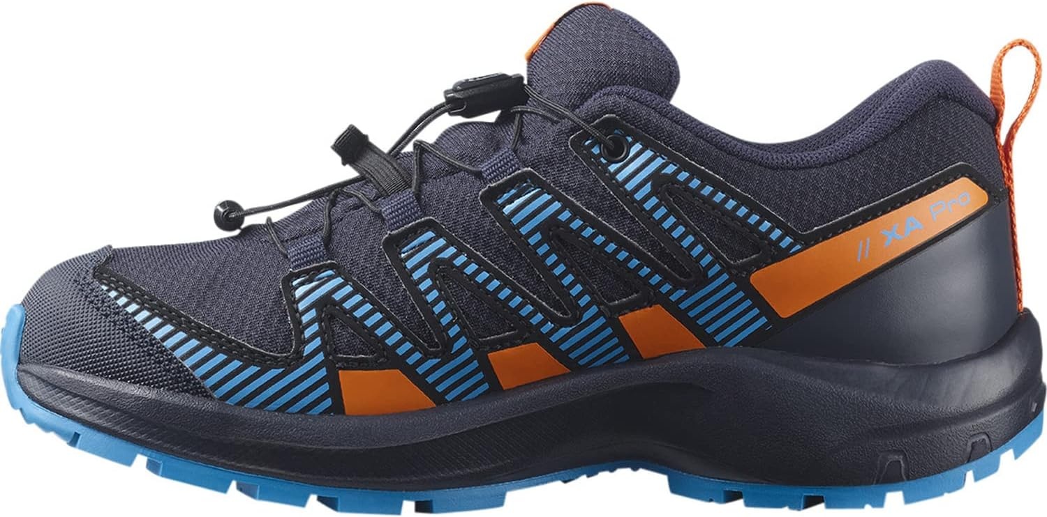 image:imageSalomon Unisex Juniors XA Pro V8 Mid Waterproof Trail Running Shoes for KidsNavy WilVibrant OrangeBlithe