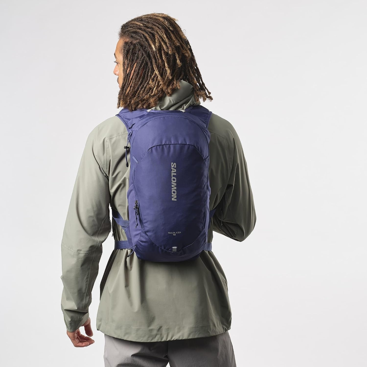 image:imageSalomon Unisex Trailblazer 10 Hiking amp Trekking Backpack 10LiterMazarine Blue Ghost Gray