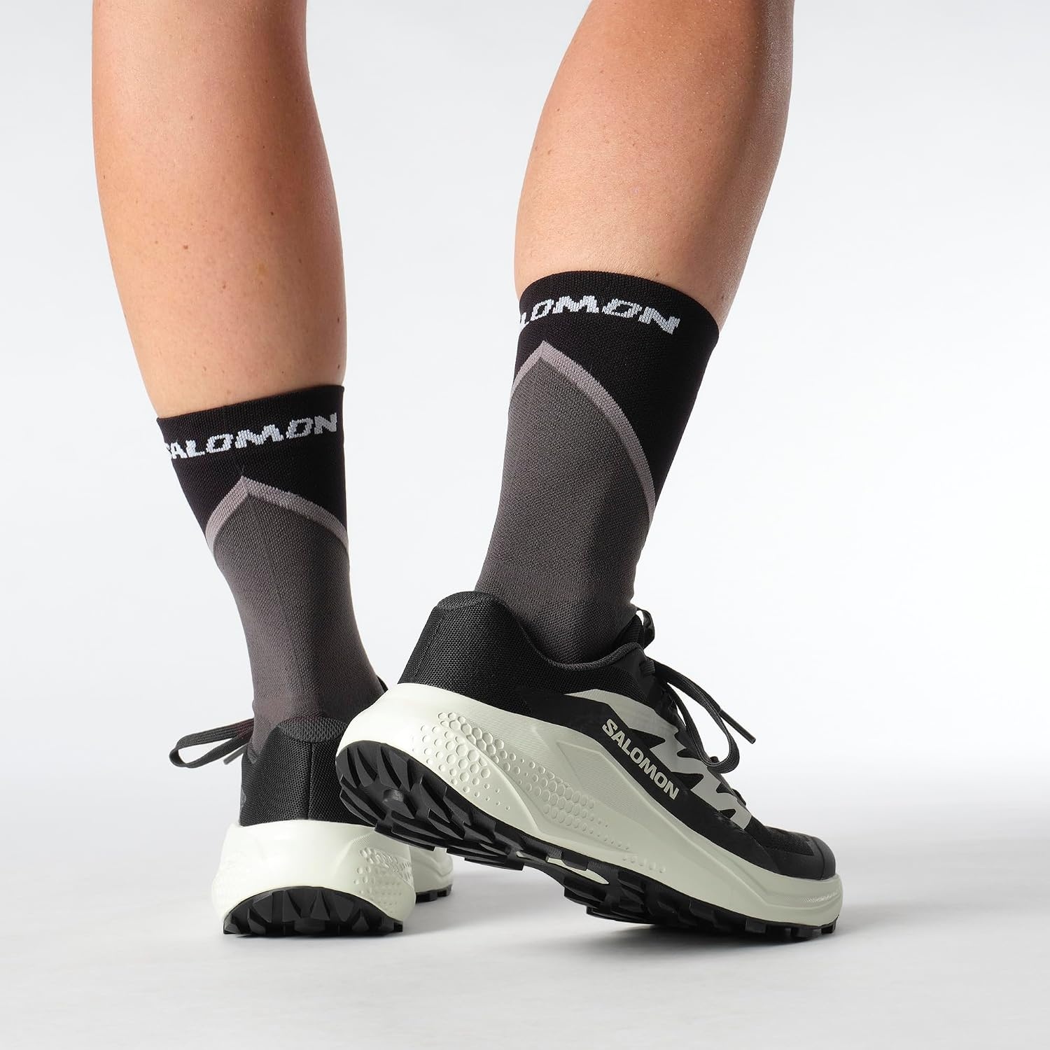 image:imageSalomon Womens Alphaglide Trail Running Shoe Lightweight Cushioning and AllTerrain Grip for Trail Running amp HikingBlackPhantomIcicle