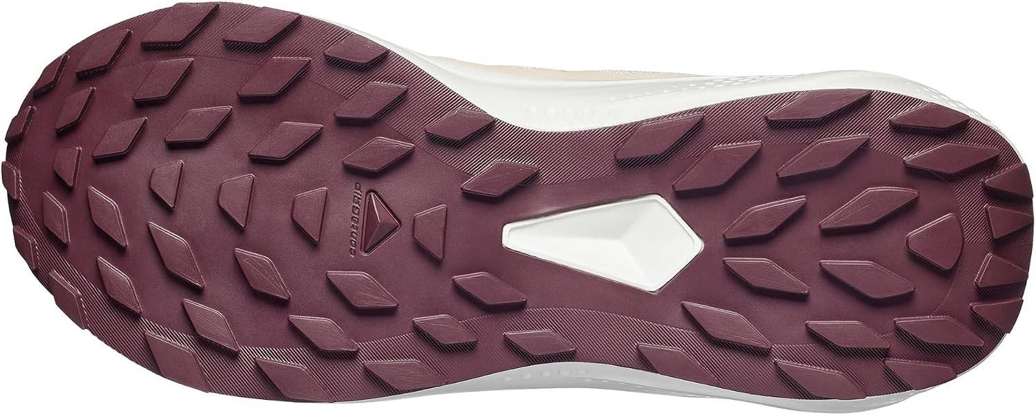 image:imageSalomon Womens Alphaglide Trail Running Shoe Lightweight Cushioning and AllTerrain Grip for Trail Running amp HikingTapiocaDawn PinkHuckleberry