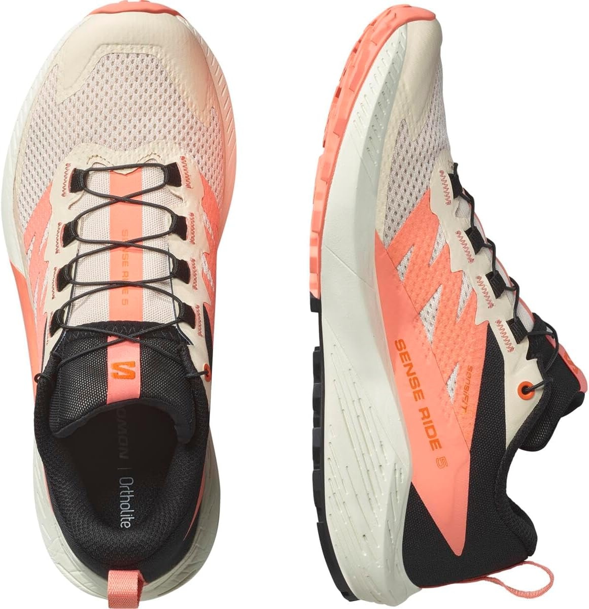 image:imageSalomon Womens Sense Ride 5Tender Peach Fusion Coral Black