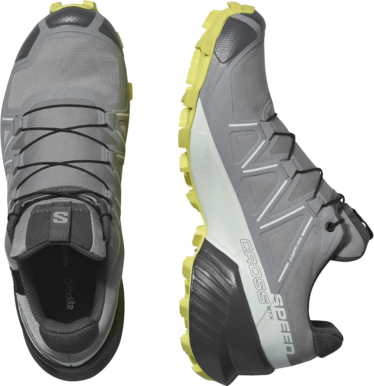 image:imageSalomon Womens Speedcross GTX Waterproof Trail Running ShoesSharkskinClearly AquaSunny Lime