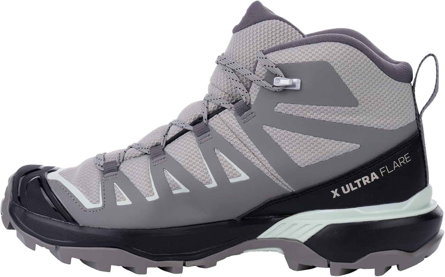 image:imageSalomon Womens X Ultra Flare Mid GoreTex Hiking Shoe Waterproof Shoes with Support amp Stability for Rugged Trails amp MultiDay HikesPalomaCloudburstClearly Aqua