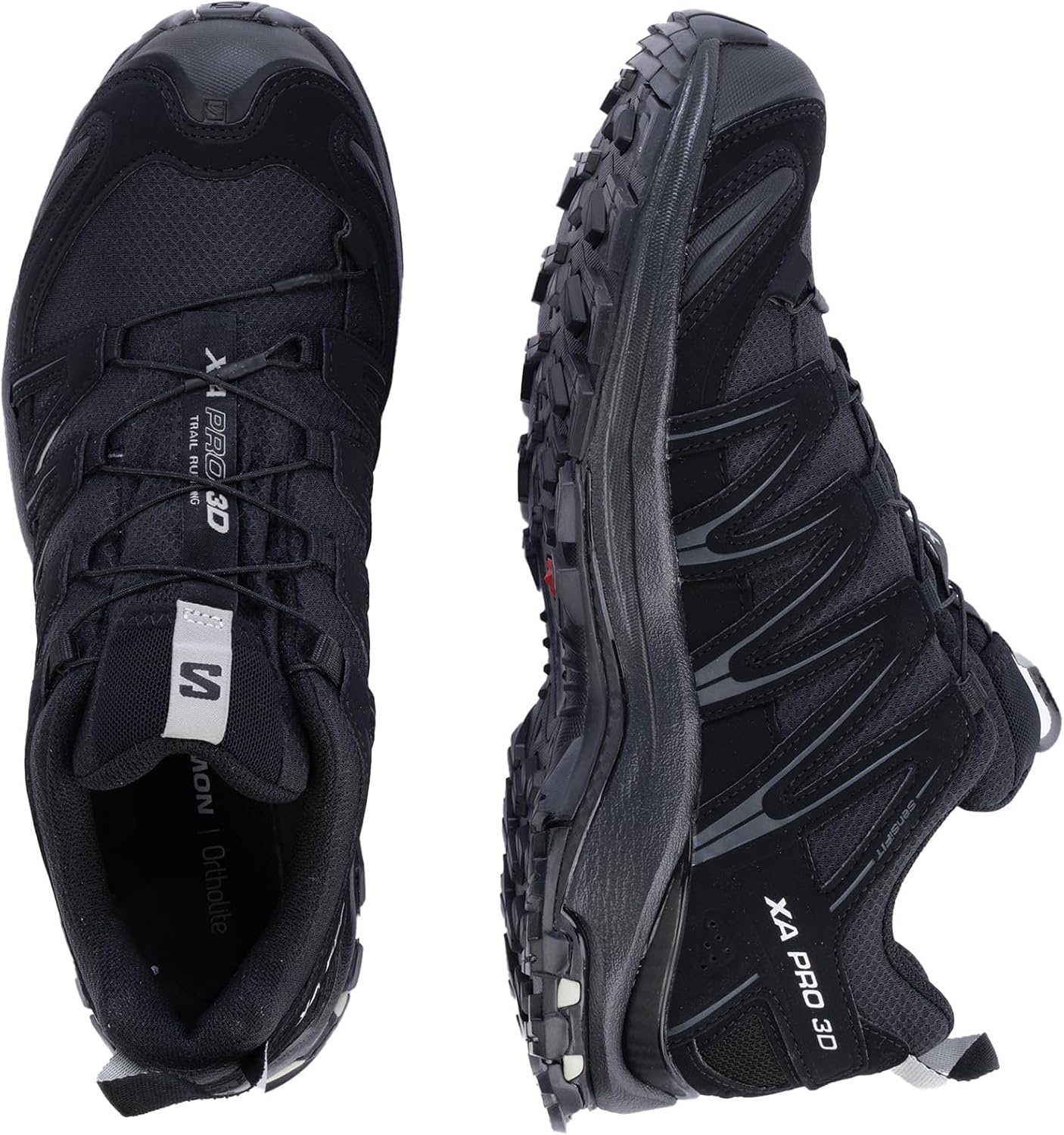 image:imageSalomon Womens XA PRO 3D GoreTex Waterproof Trail Running ShoesBlackBlackMineral Grey