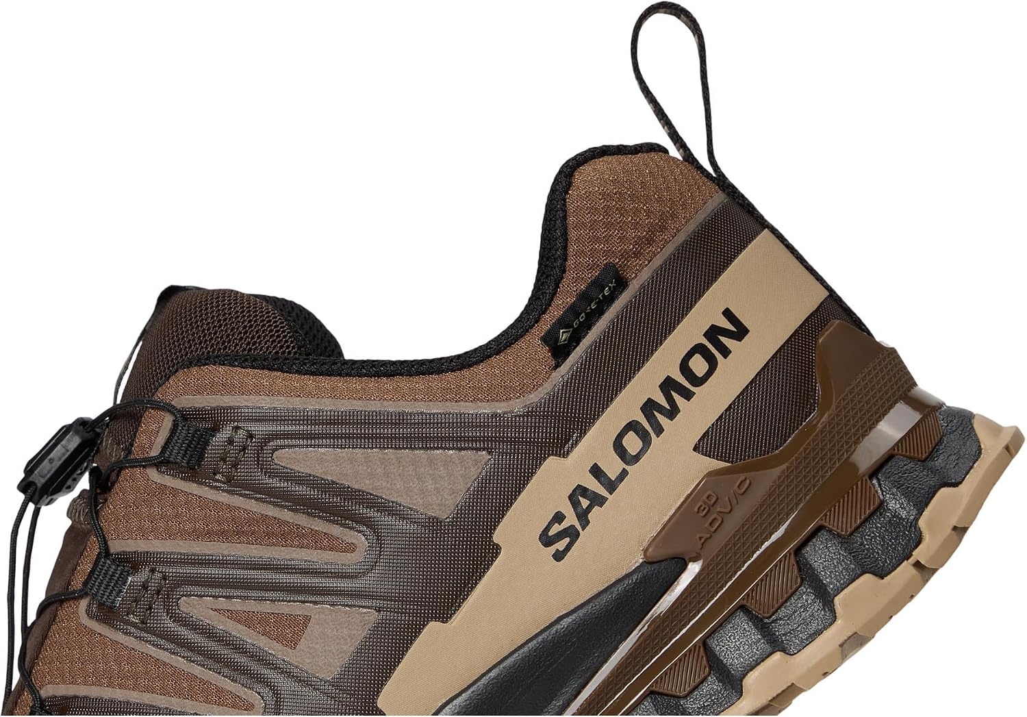image:imageSalomon Womens XA PRO 3D GoreTex Waterproof Trail Running ShoesDark EarthDesert TanBlack