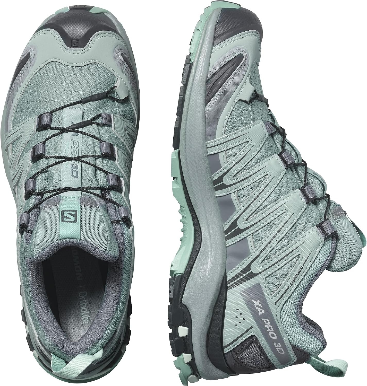 image:imageSalomon Womens XA PRO 3D GoreTex Waterproof Trail Running ShoesLeadStormy WeatherMeadowbrook