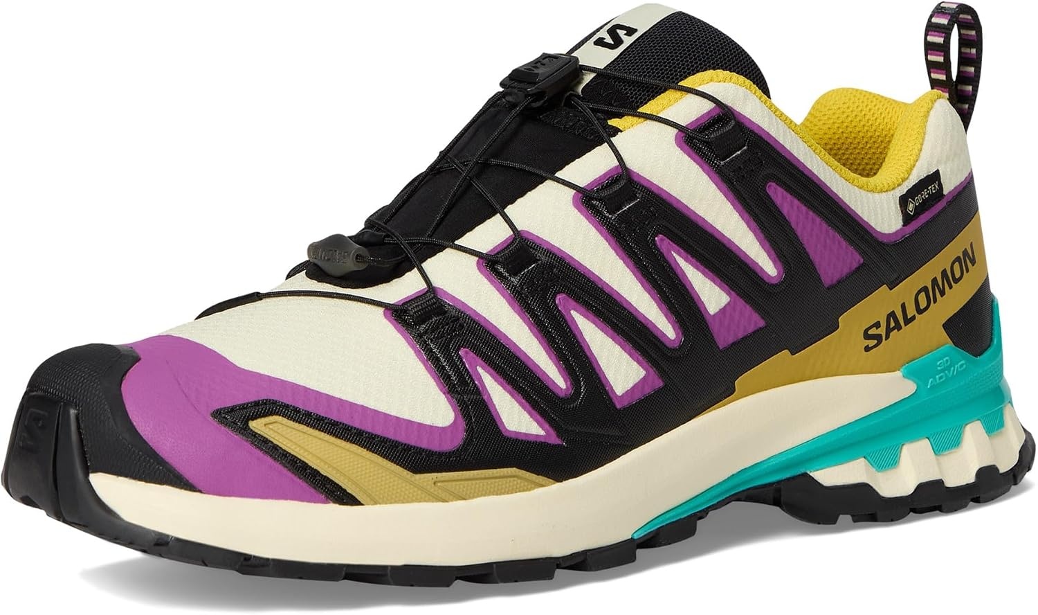 image:imageSalomon Womens XA PRO 3D GoreTex Waterproof Trail Running ShoesTransparent YellowBlackWaterfall