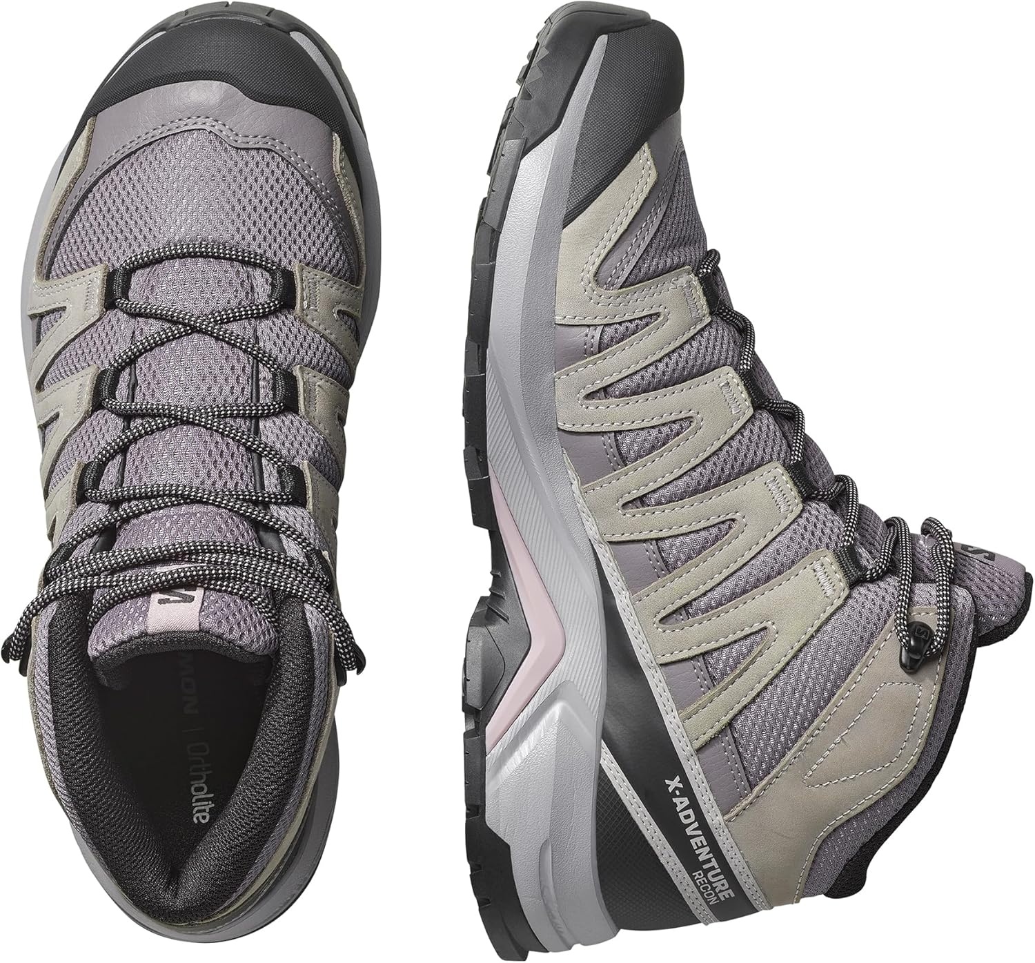 image:imageSalomon Womens XAdventure Recon Mid GoreTex Hiking Shoe Waterproof Stability for Rugged Hiking Trails amp AllWeather TrekkingExcaliburGullNirvana