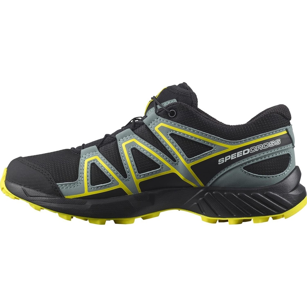 image:imageSalomon Kids Speedcross J Unisex Trail Running ShoeBlackBlackEvening Primrose