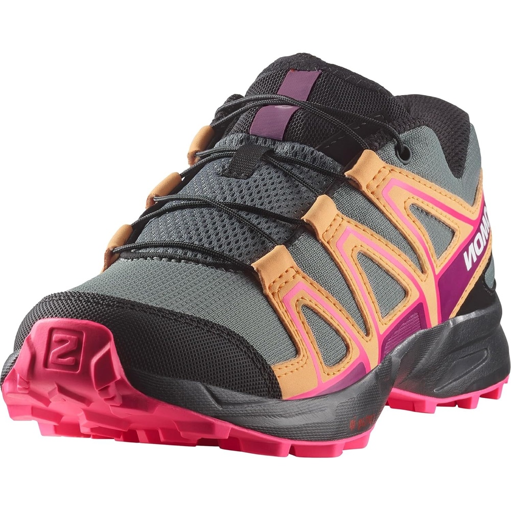image:imageSalomon Kids Speedcross J Unisex Trail Running ShoeSedona SagePapayaKnockout Pink