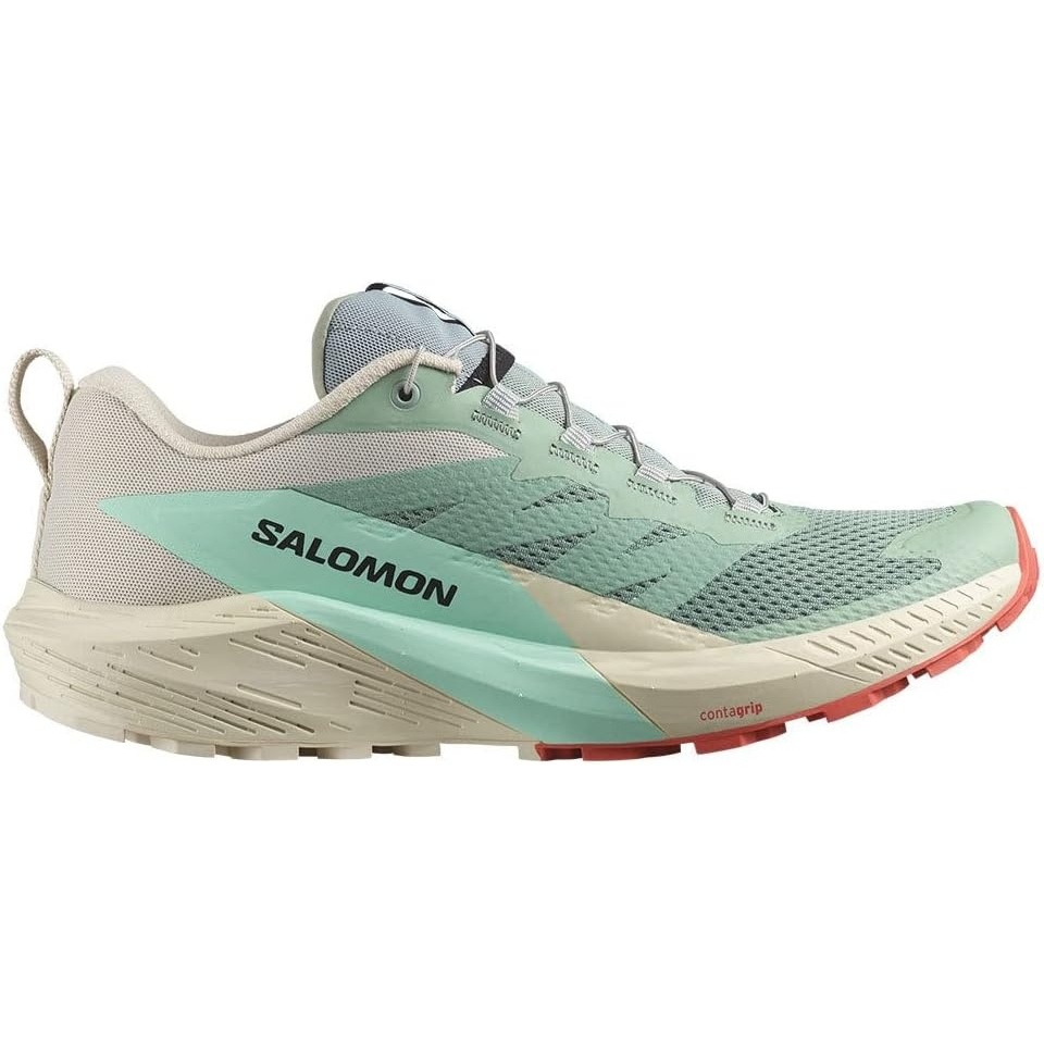 image:imageSalomon Mens Sense Ride 5 Trail Running ShoesLily Pad Rainy Day Bleached Aqua