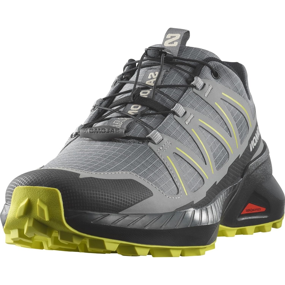 image:imageSalomon Mens Speedcross Peak Trail Running ShoesQuiet ShadeBlackSulphur Spring