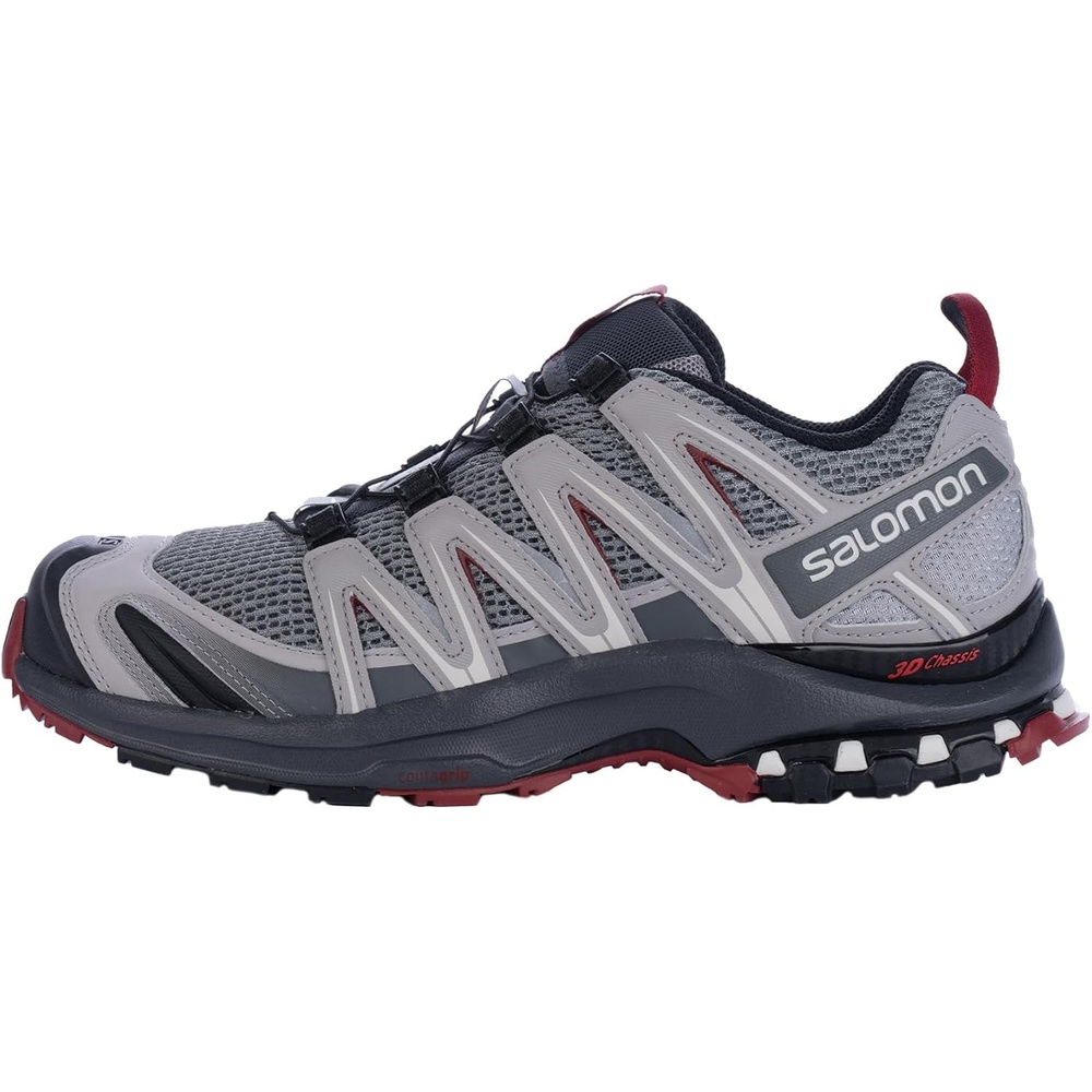 image:imageSalomon Mens XA PRO 3D Trail Running ShoesMonumentEbonyRed Dahlia