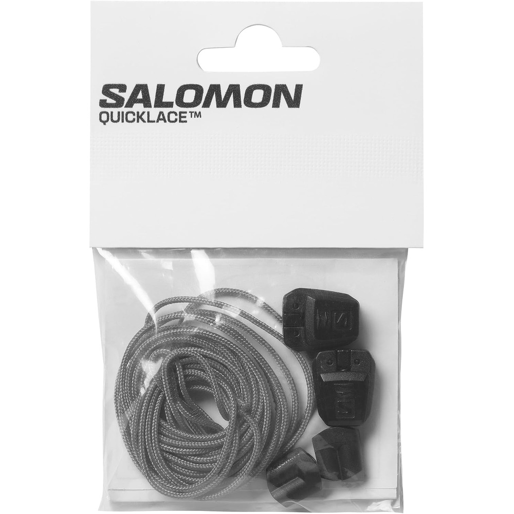 image:imageSalomon Quicklace Kit Footwear Lace Replacement AccessoryFtw Silver Black Black