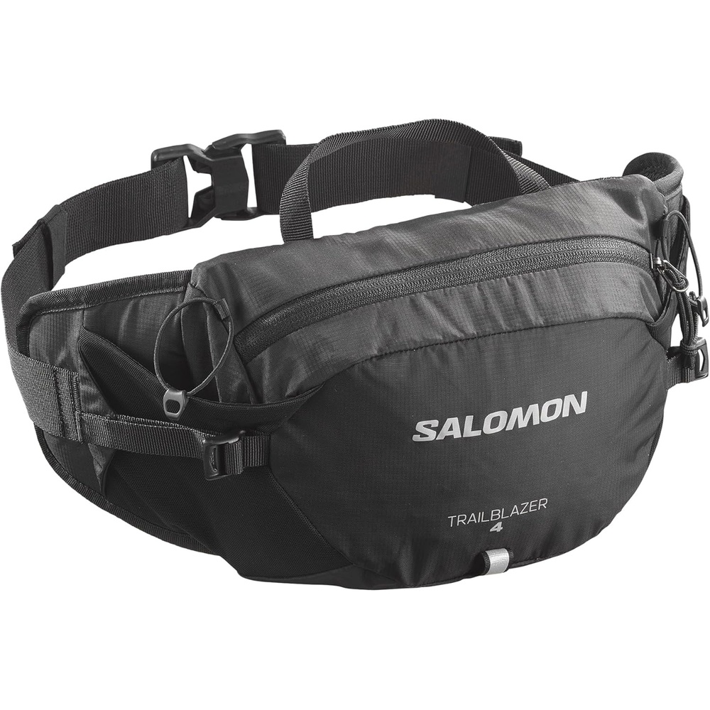 image:imageSalomon Trailblazer Belt 4L Lightweight Hiking Waist Pack for Men amp Women Hip Belt Storage for Trekking Biking amp Walking Outdoors BLACKALLOY NSBLACK ALLOY