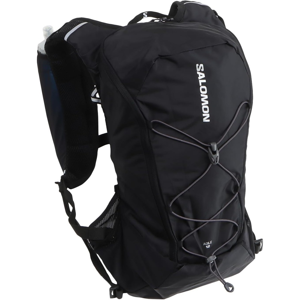 image:imageSalomon Unisex Agile 12 Set Hydration amp Storage Vest with 500ml Flasks IncludedBlack