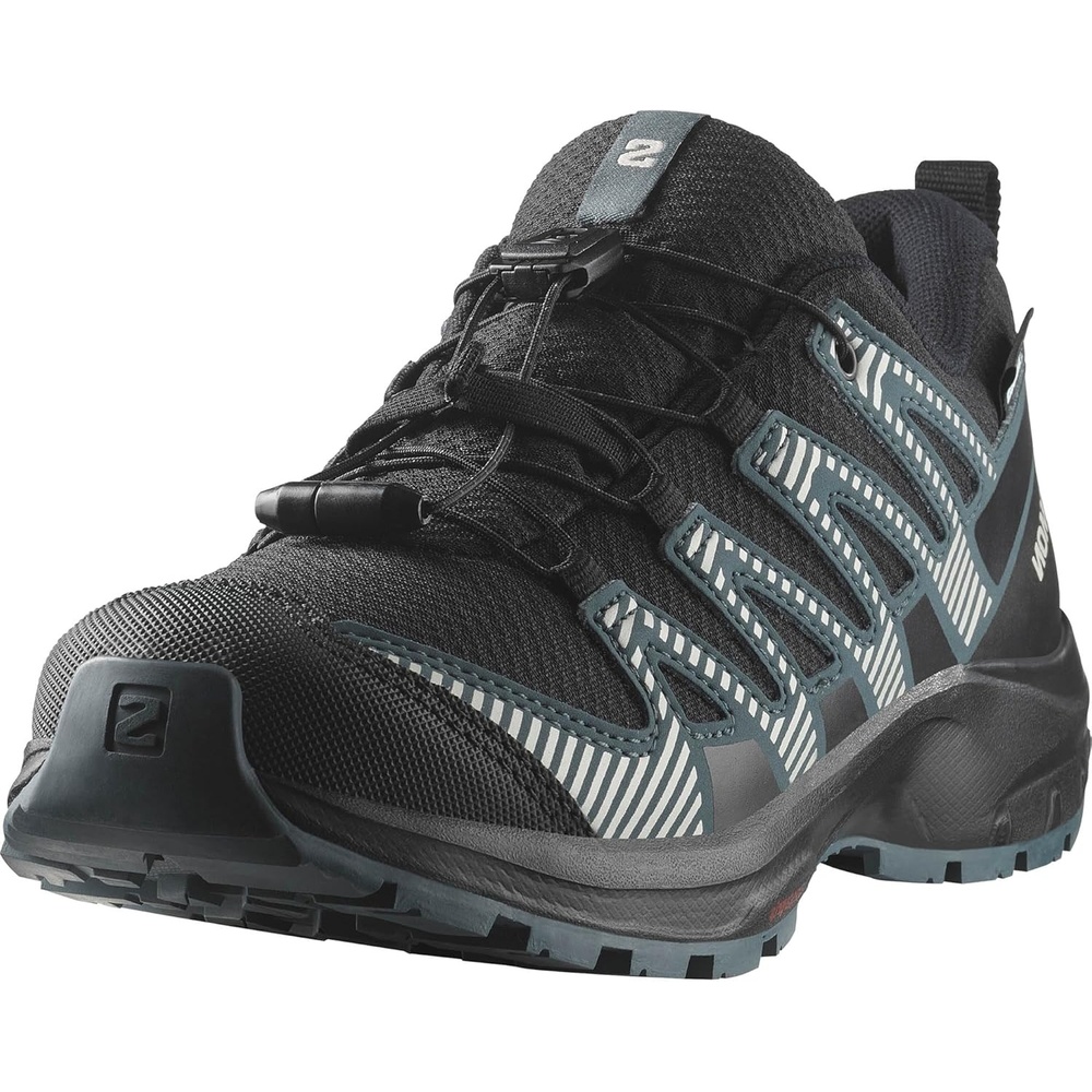 image:imageSalomon Unisex Juniors XA Pro V8 Mid Waterproof Trail Running Shoes for KidsBlackPhantomDark Slate
