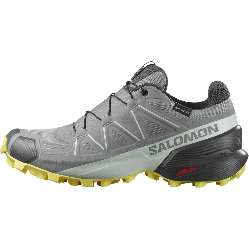 image:imageSalomon Womens Speedcross GTX Waterproof Trail Running ShoesSharkskinClearly AquaSunny Lime