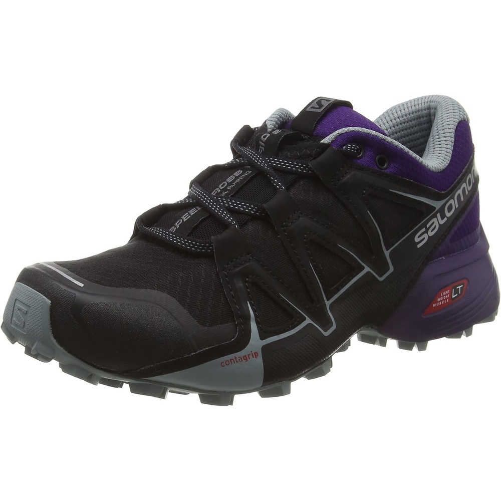 image:imageSalomon Womens XA PRO 3D GoreTex Waterproof Trail Running ShoesBlack Black Acai Lead