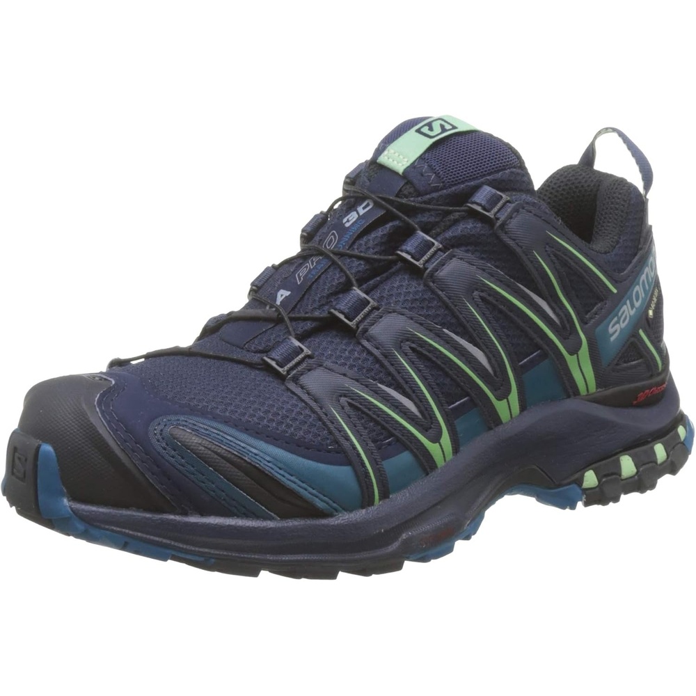 image:imageSalomon Womens XA PRO 3D GoreTex Waterproof Trail Running ShoesBlue Navy Blazer Lyons Blue Spruce Stone