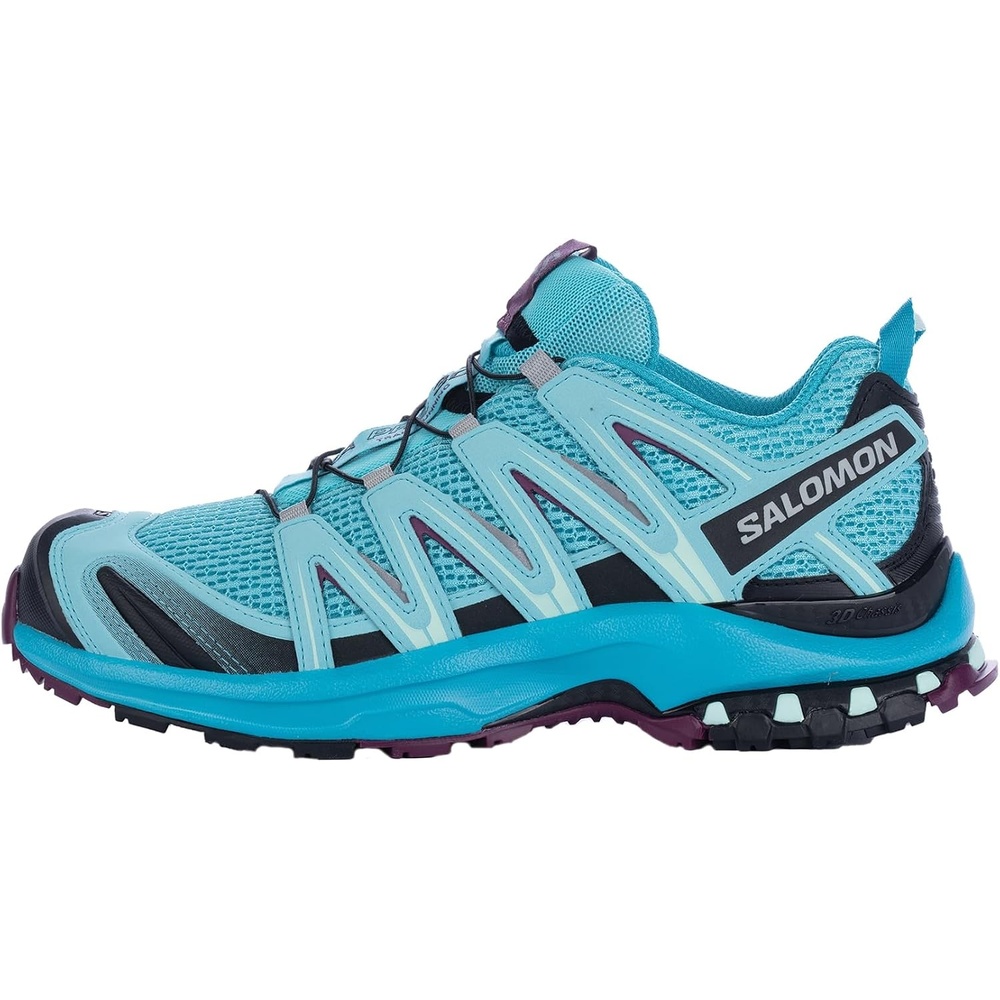 image:imageSalomon Womens XA PRO 3D Trail Running ShoesBlue CuracaoBluebirdDark Purple