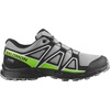Salomon Junior SPEEDCROSS CLIMASALOMON™ WATERPROOF Outdoor Shoes for Kids(Alloy/Black/Green Gecko)