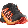 Salomon Kids Speedcross J Unisex Trail Running Shoe(Black/Cherry Tomato/Turmeric)