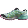 Salomon Kids Speedcross J Unisex Trail Running Shoe(Bleached Aqua/Blue Radiance/Lunar Rock)