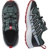 Salomon Kids Xa Pro V8 (Little Kid/Big Kid)(Stormy Weather/Zen Blue/Goji Berry)